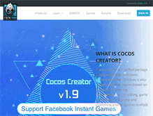Tablet Screenshot of cocos2d-x.org